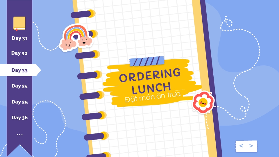 DAY 33 - ORDERING LUNCH - 600 TỪ VỰNG TOEIC