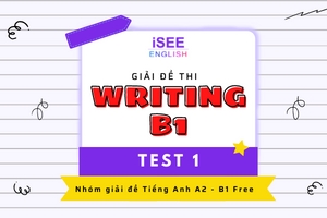 ĐỀ THI WRITING B1 - TEST 1