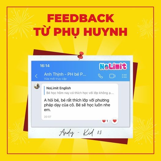 FEEDBACK TỪ PHỤ HUYNH