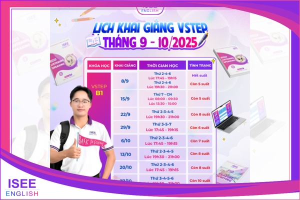 KHAI GIẢNG THÁNG 9-10/2025